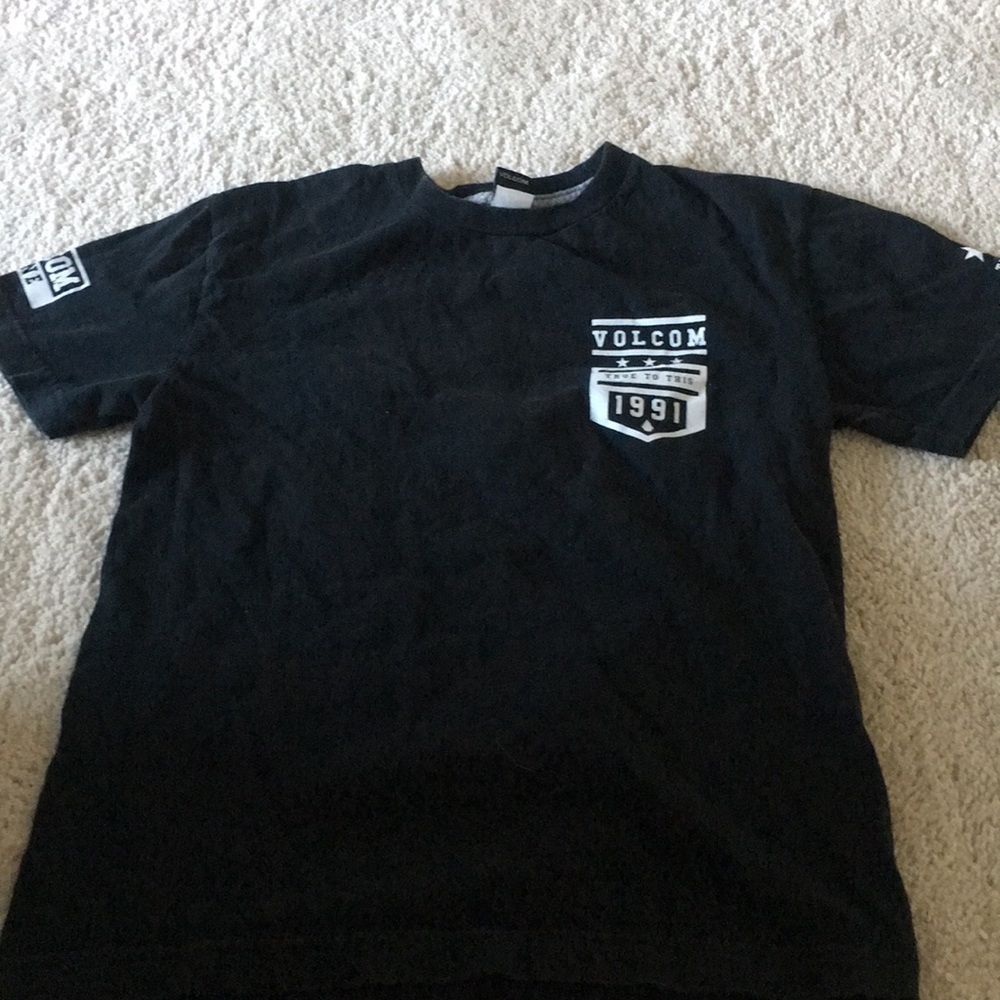 Volcolm black kids shirt